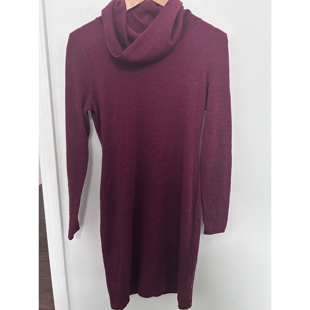 Old Navy Burgundy Cowl Neck Long‎ Sleeve Sweater Dress Size S